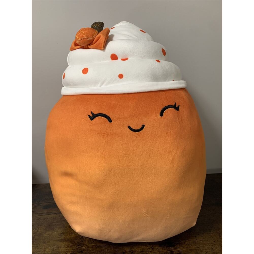 Kellytoy Squishmallow 16” TALL‎ Kendla The Pumpkin Spice Latte Drink 0419